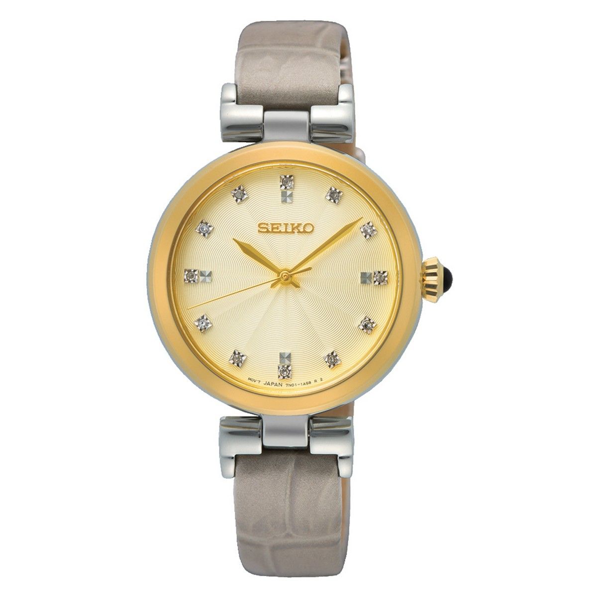 Seiko Dameshorloge 30mm bicolor grijs - SRZ546P1