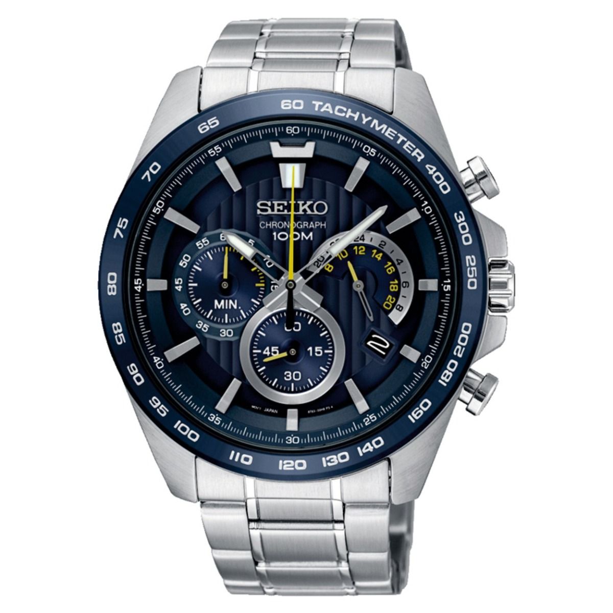 Seiko Herenhorloge 44mm blauw - SSB301P1