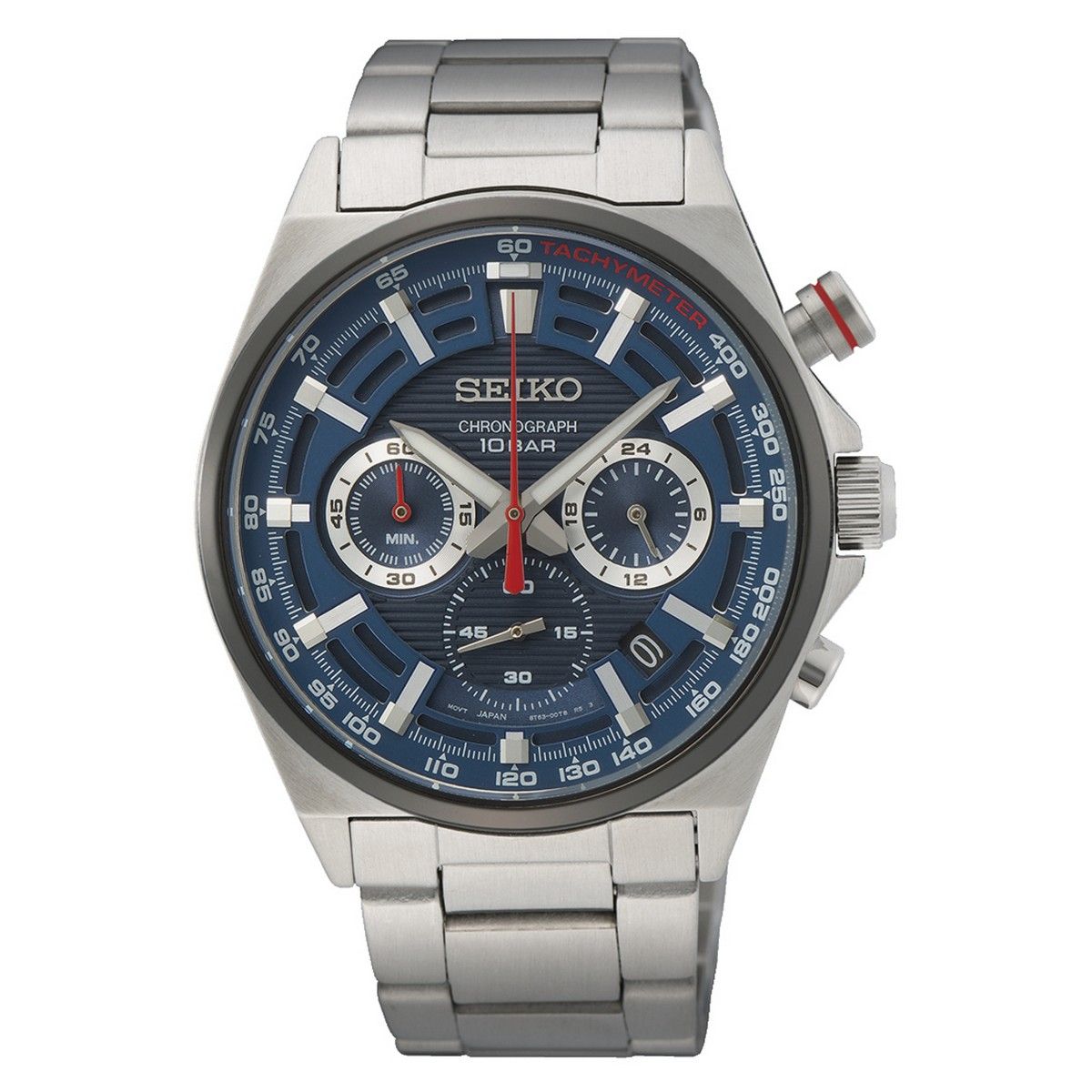 Seiko Herenhorloge blauw - SSB407P1