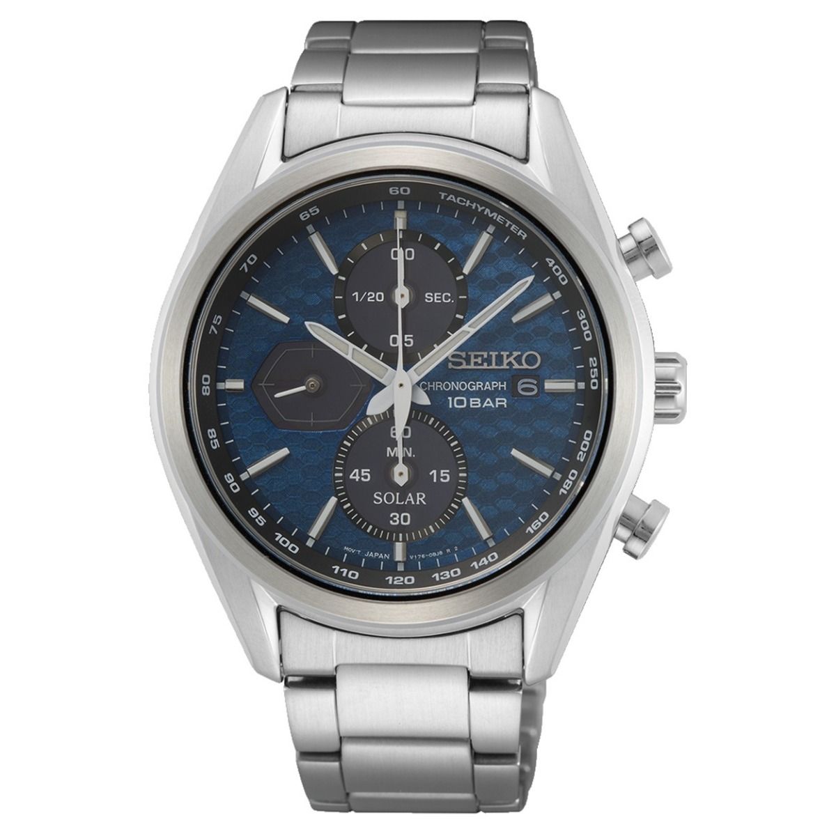 Seiko Herenhorloge 20mm blauw - SSC801P1