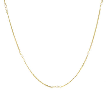 Karma Necklace Tiny Pearls Goldplated T257GP 38-45 cm, exclusief en kwalitatief hoogwaardig. Ontdek nu!