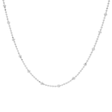 Karma Necklace Dots Chain Diamond Silver T259S 38-45 cm, exclusief en kwalitatief hoogwaardig. Ontdek nu!