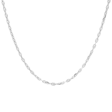 Karma Necklace Queens Chain Diamond Silver T260S 38-45 cm, exclusief en kwalitatief hoogwaardig. Ontdek nu!