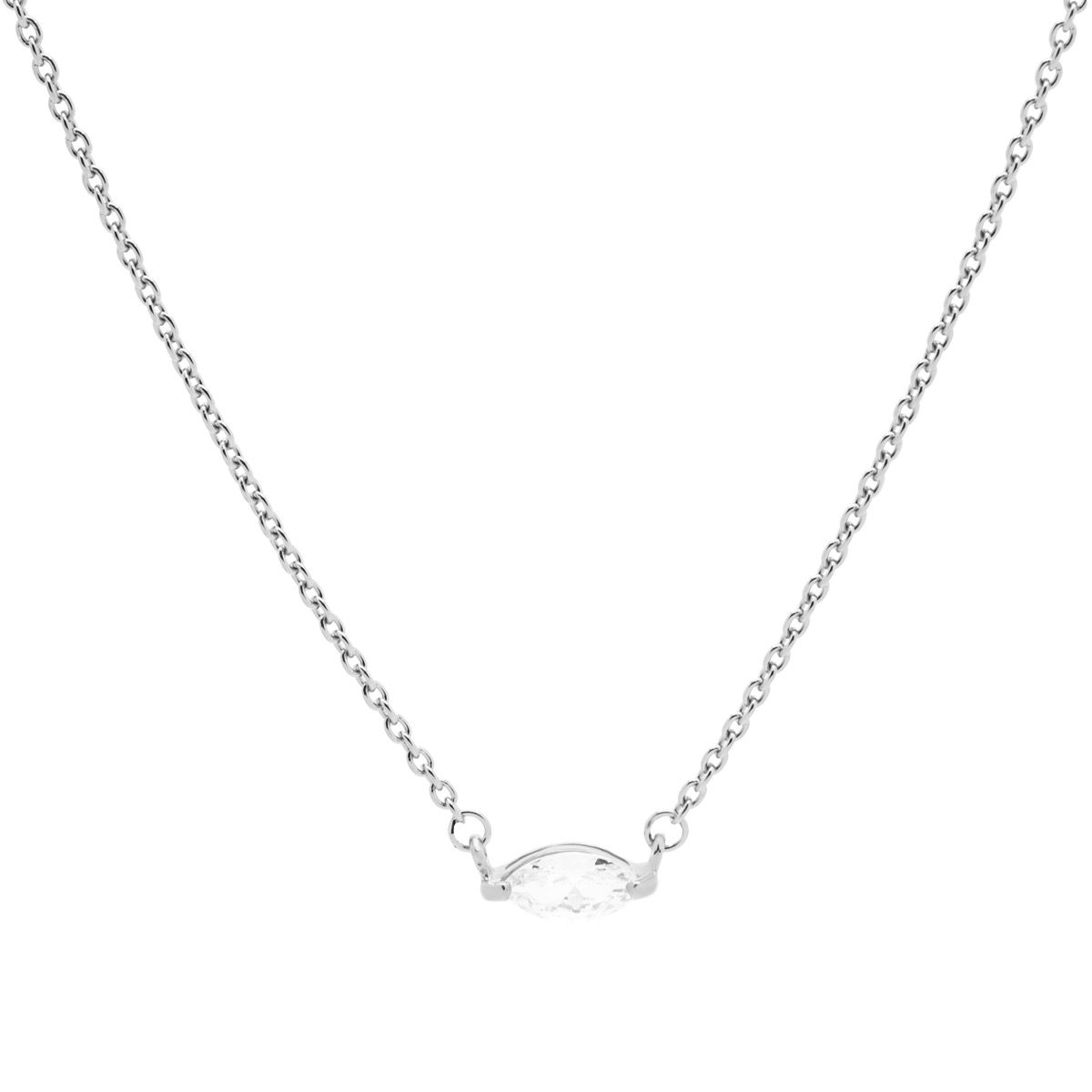 Karma Single Zirconia Oval Ketting T262S