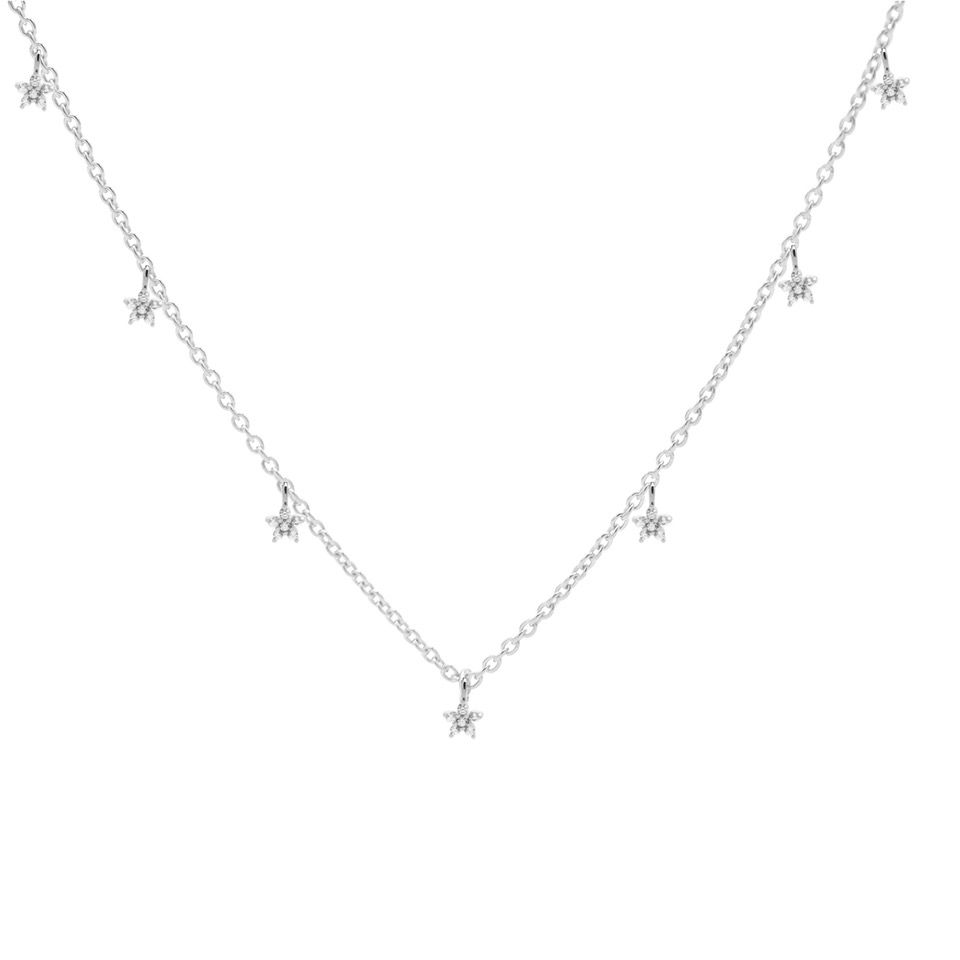 Karma Zirconia Flowers Ketting T263S