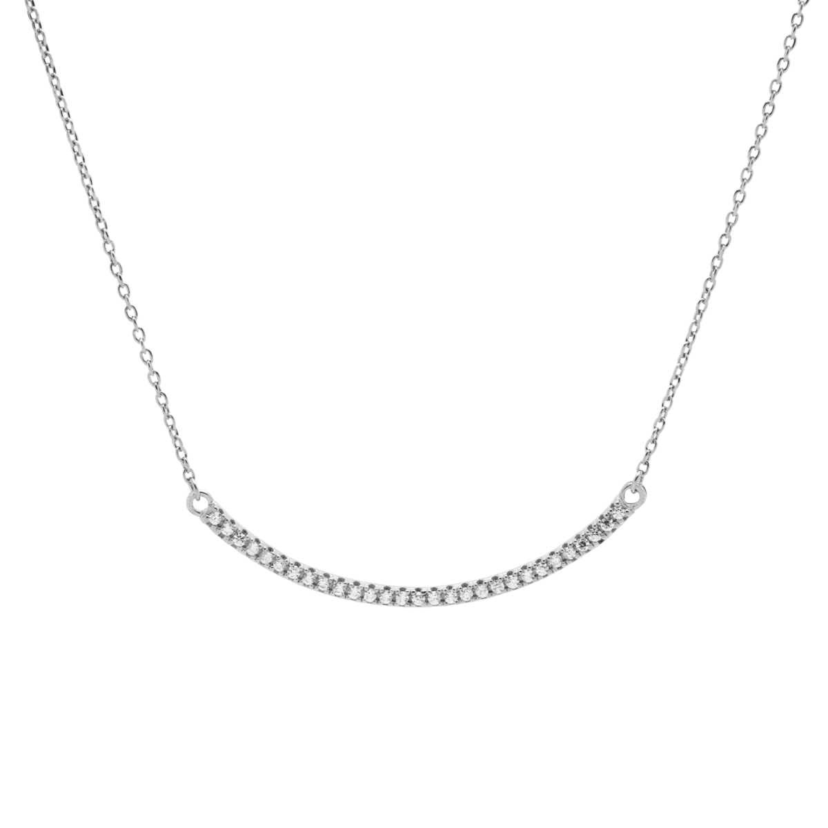Karma Zirconia Bow Ketting T265S 38-45 cm