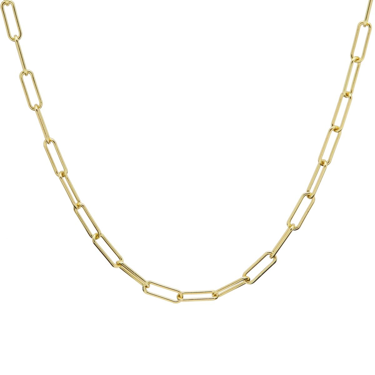 Karma Round Square Goldplated Ketting T271GP Goud