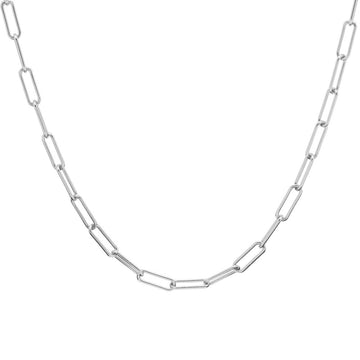 Karma Necklace Plain Round Square Silver T271S 38-45 cm, exclusief en kwalitatief hoogwaardig. Ontdek nu!
