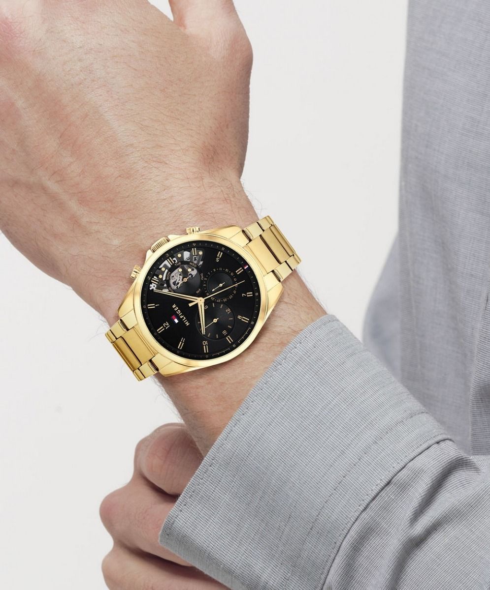 Tommy Hilfiger Horloge TH1710447 Heren Zwart 44 mm