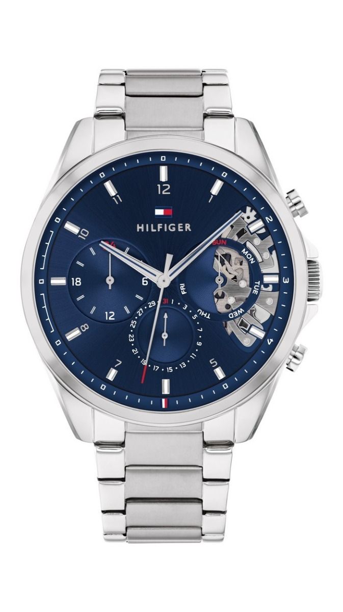 Tommy Hilfiger Horloge TH1710448 Heren Zilverkleurig 44 mm