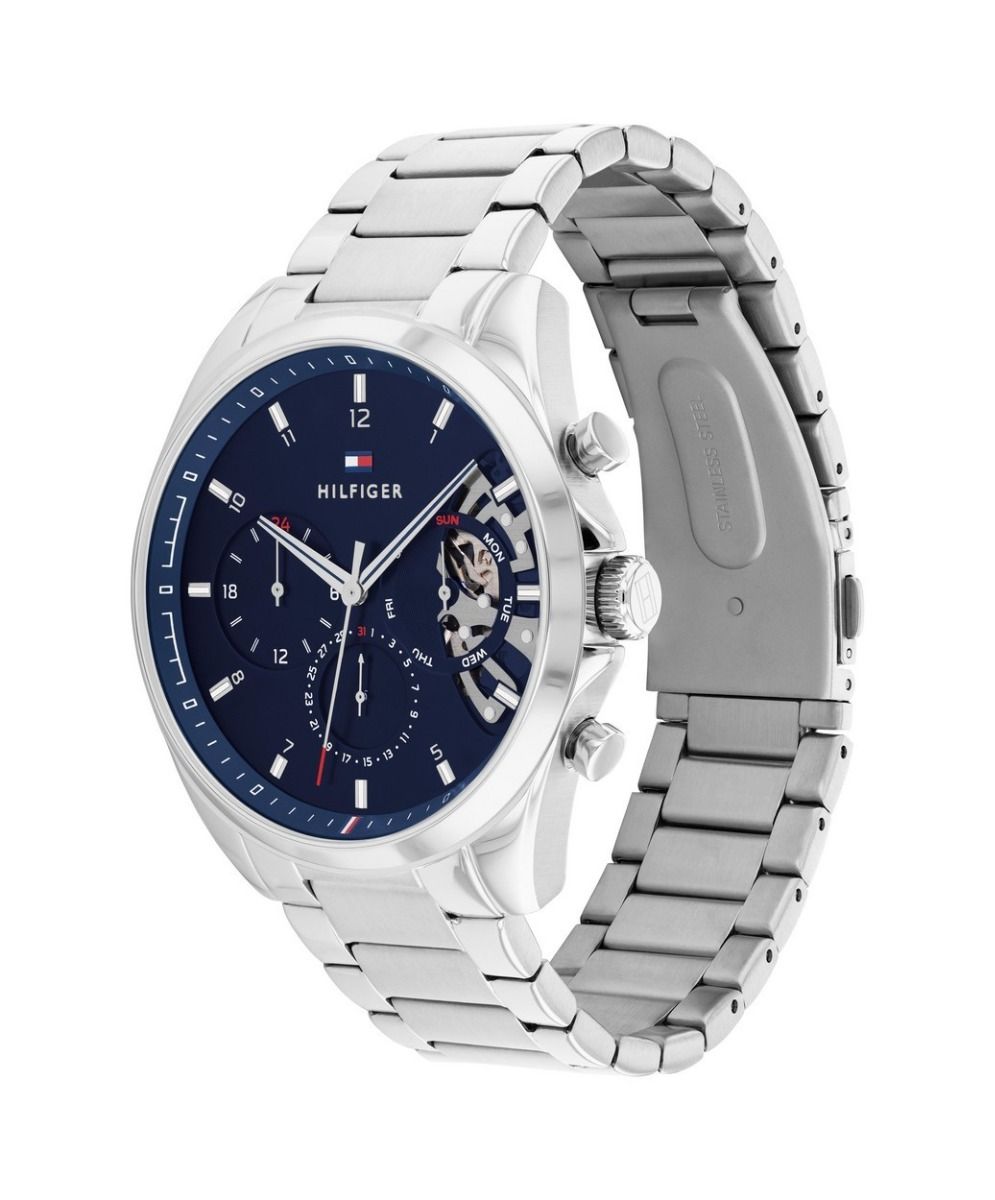 Tommy Hilfiger Horloge TH1710448 Heren Zilverkleurig 44 mm