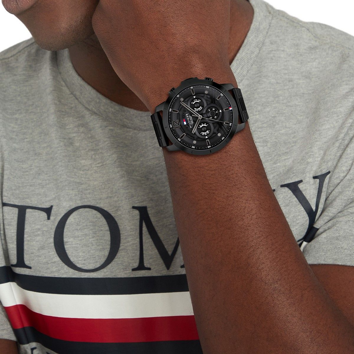 Tommy Hilfiger Horloge TH1710494 Heren Zwart 50 mm