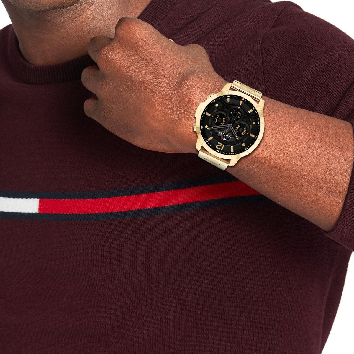 Tommy Hilfiger Horloge TH1710511 Heren Goudkleurig 50 mm