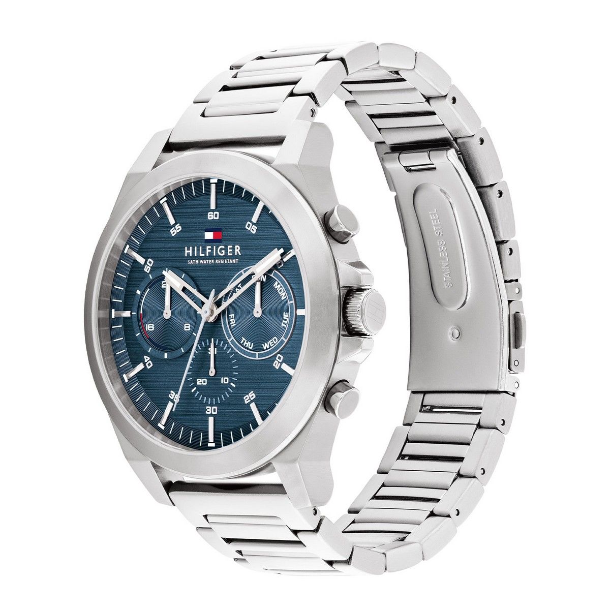 Tommy Hilfiger Horloge TH1710518 Heren Zilverkleurig 46 mm
