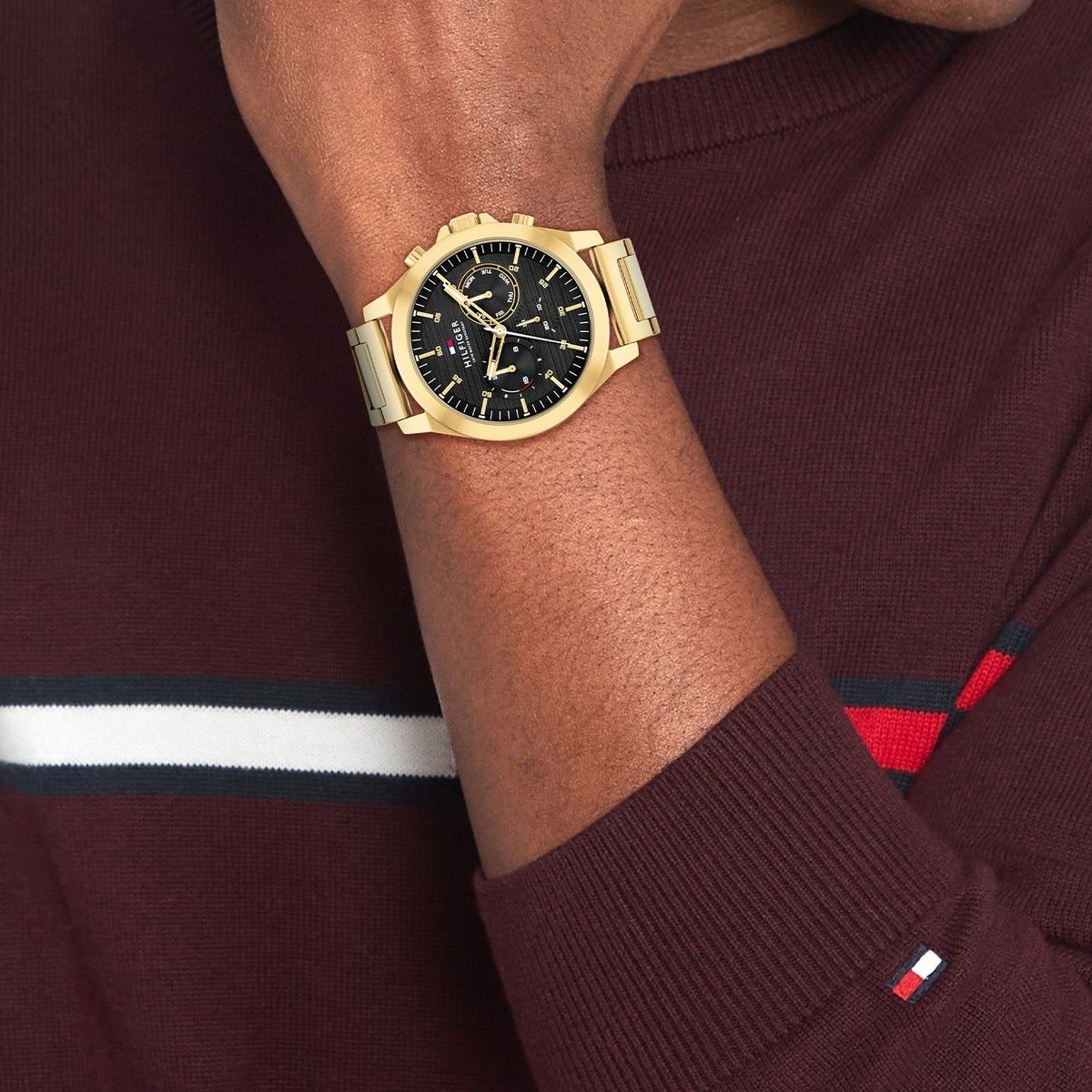 Tommy Hilfiger Horloge TH1710520 Heren Goudkleurig 46 mm