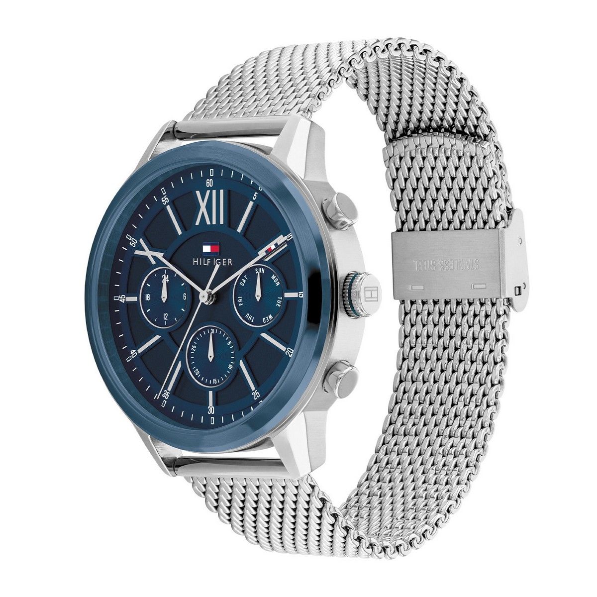 Tommy Hilfiger Horloge TH1710524 Heren Zilverkleurig 44 mm