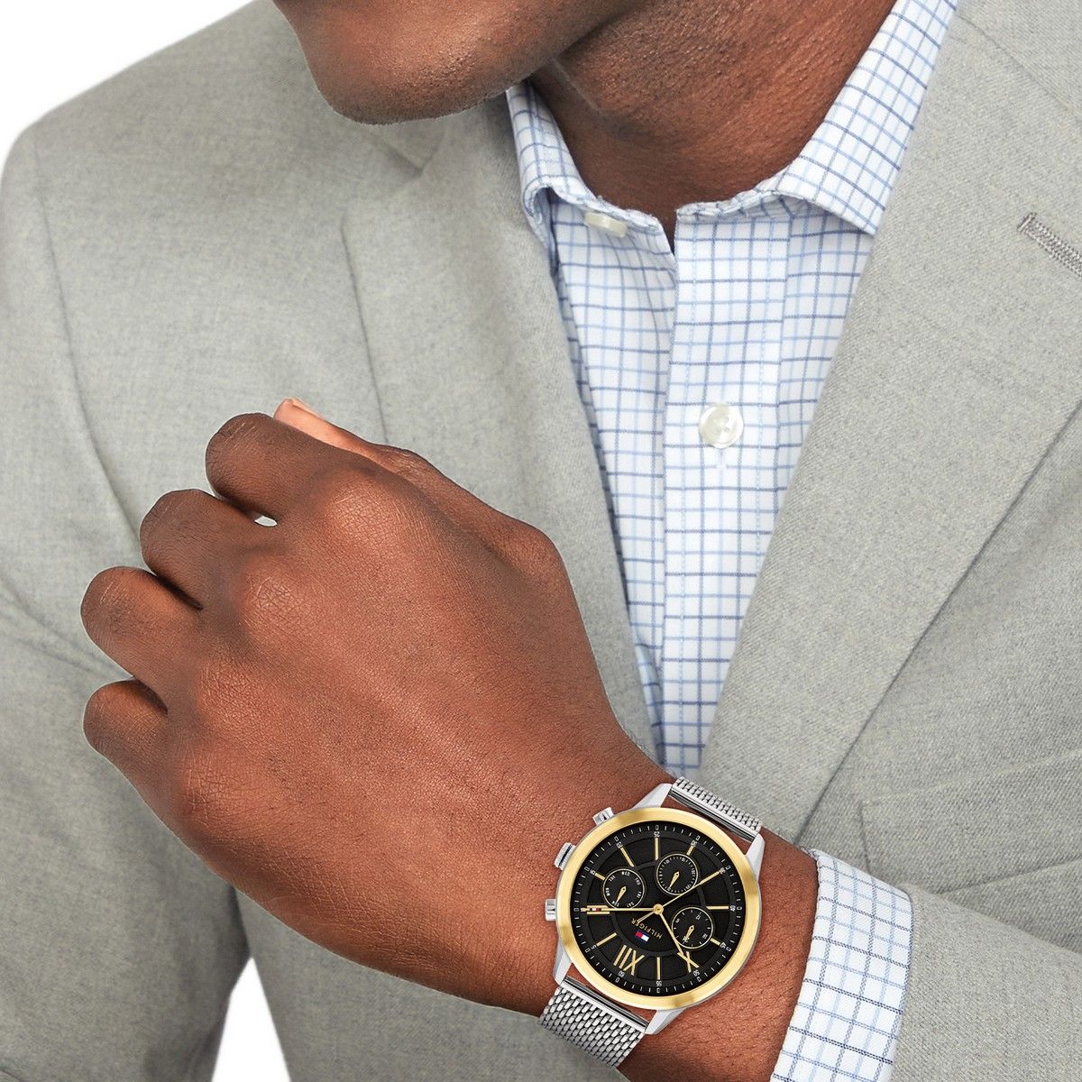 Tommy Hilfiger Horloge TH1710528 Heren Zilverkleurig 44 mm