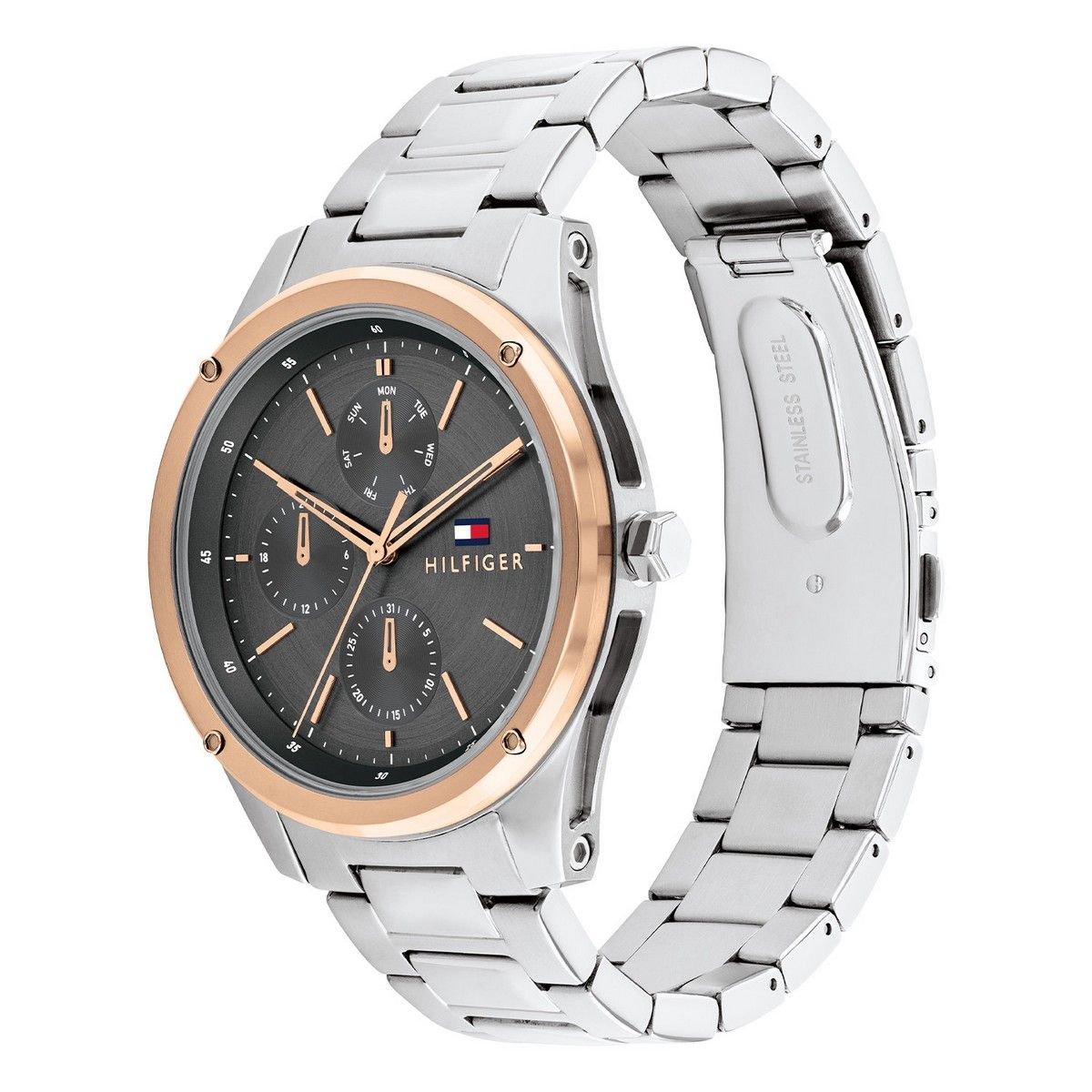 Tommy Hilfiger Horloge TH1710541 Heren Zilverkleurig 43 mm