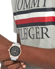 Tommy Hilfiger TH1710541 Horloge Heren Zilverkleurig 43mm, exclusief en kwalitatief hoogwaardig. Ontdek nu!