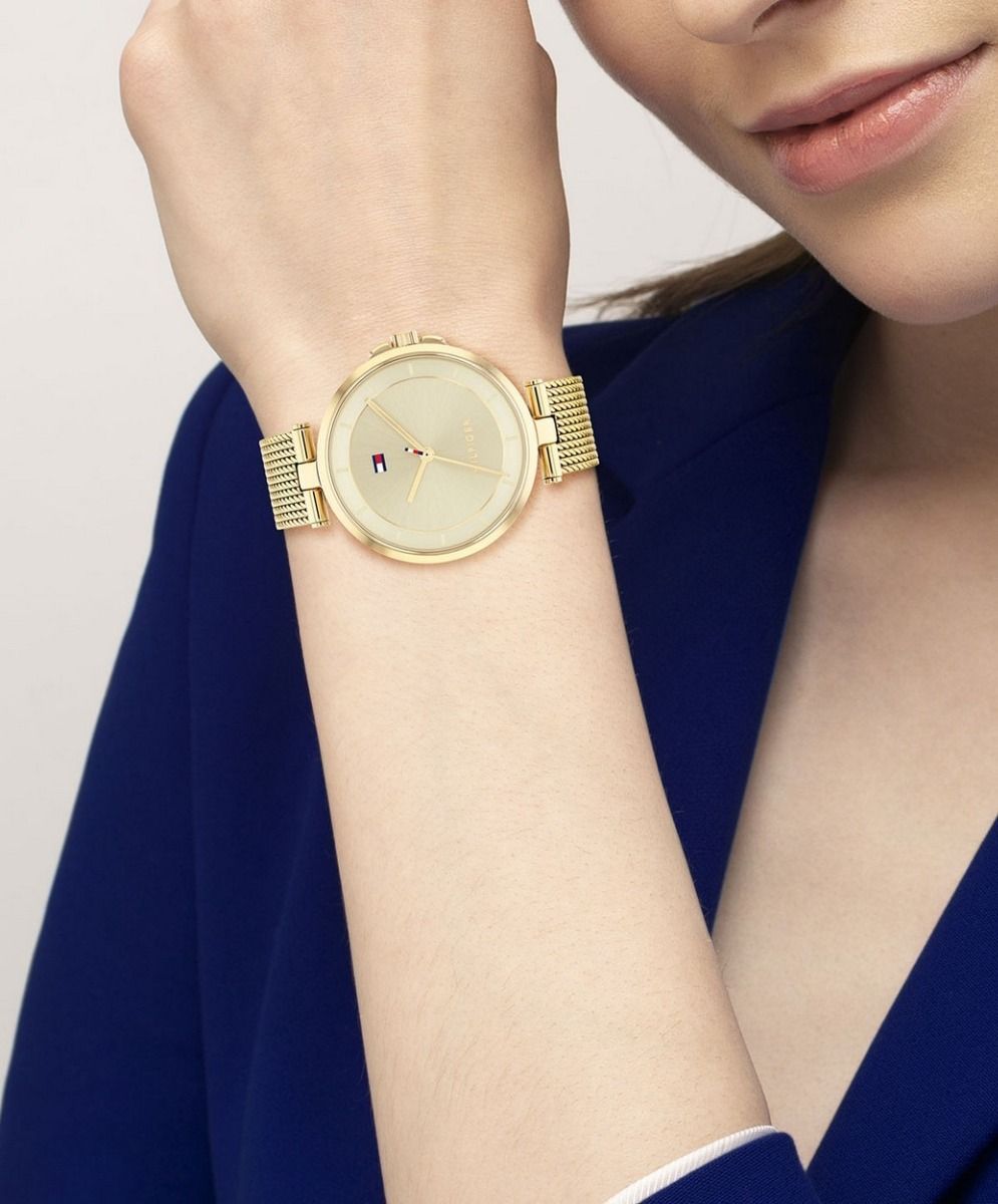 Tommy Hilfiger Horloge TH1782286 Dames Goudkleurig 35 mm