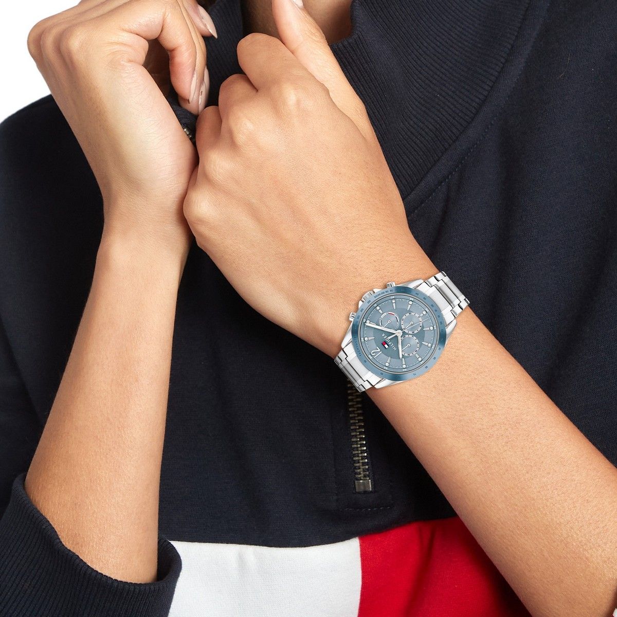 Tommy Hilfiger Horloge TH1782554 Dames Zilverkleurig 40 mm