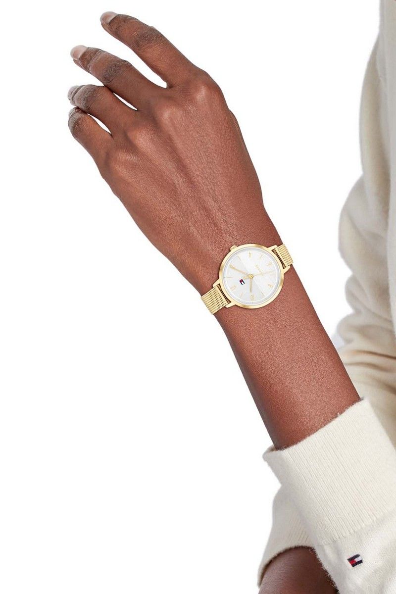 Tommy hilfiger 2025 horloge dames goud