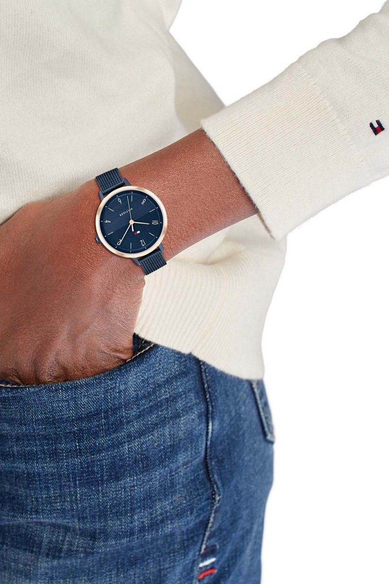 Tommy Hilfiger Horloge Dames 38 mm 38mm blauw - TH1782581