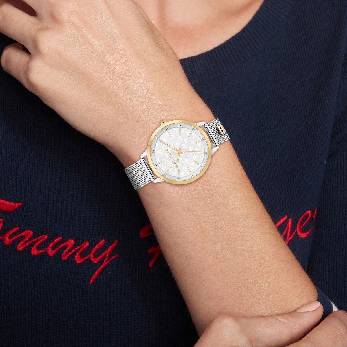 Tommy Hilfiger Horloge TH1782586 Dames Zilverkleurig 38 mm