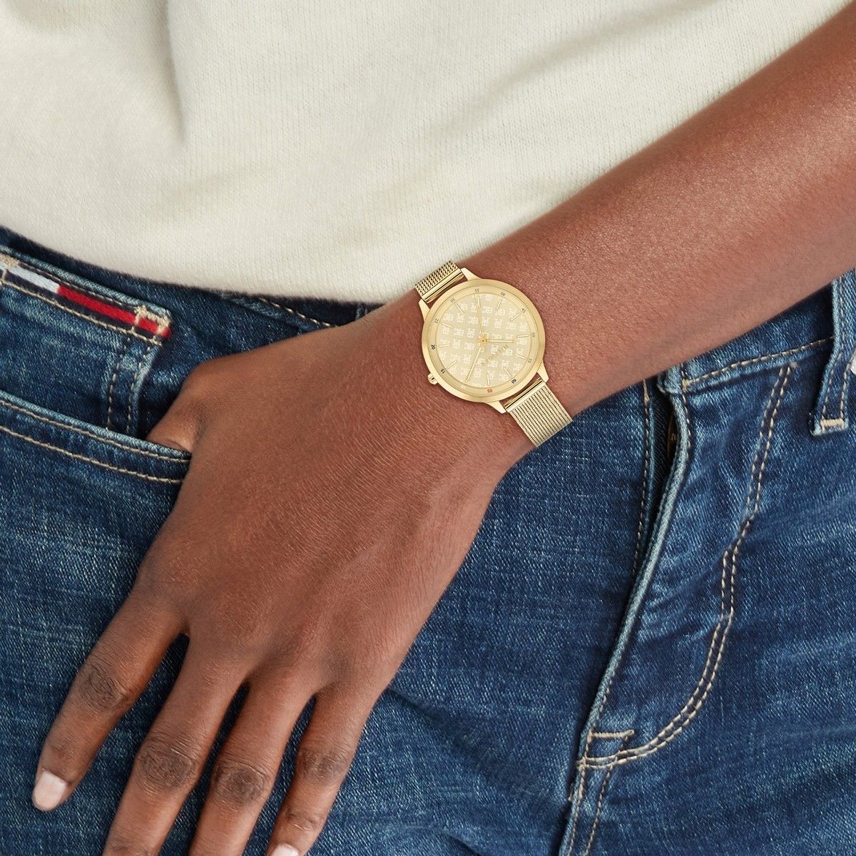 Tommy Hilfiger Horloge TH1782588 Dames Goudkleurig 36 mm
