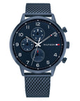 Tommy Hilfiger TH1791990 Horloge Heren Staal Blauw Milanese Band 44mm, exclusief en kwalitatief hoogwaardig. Ontdek nu!