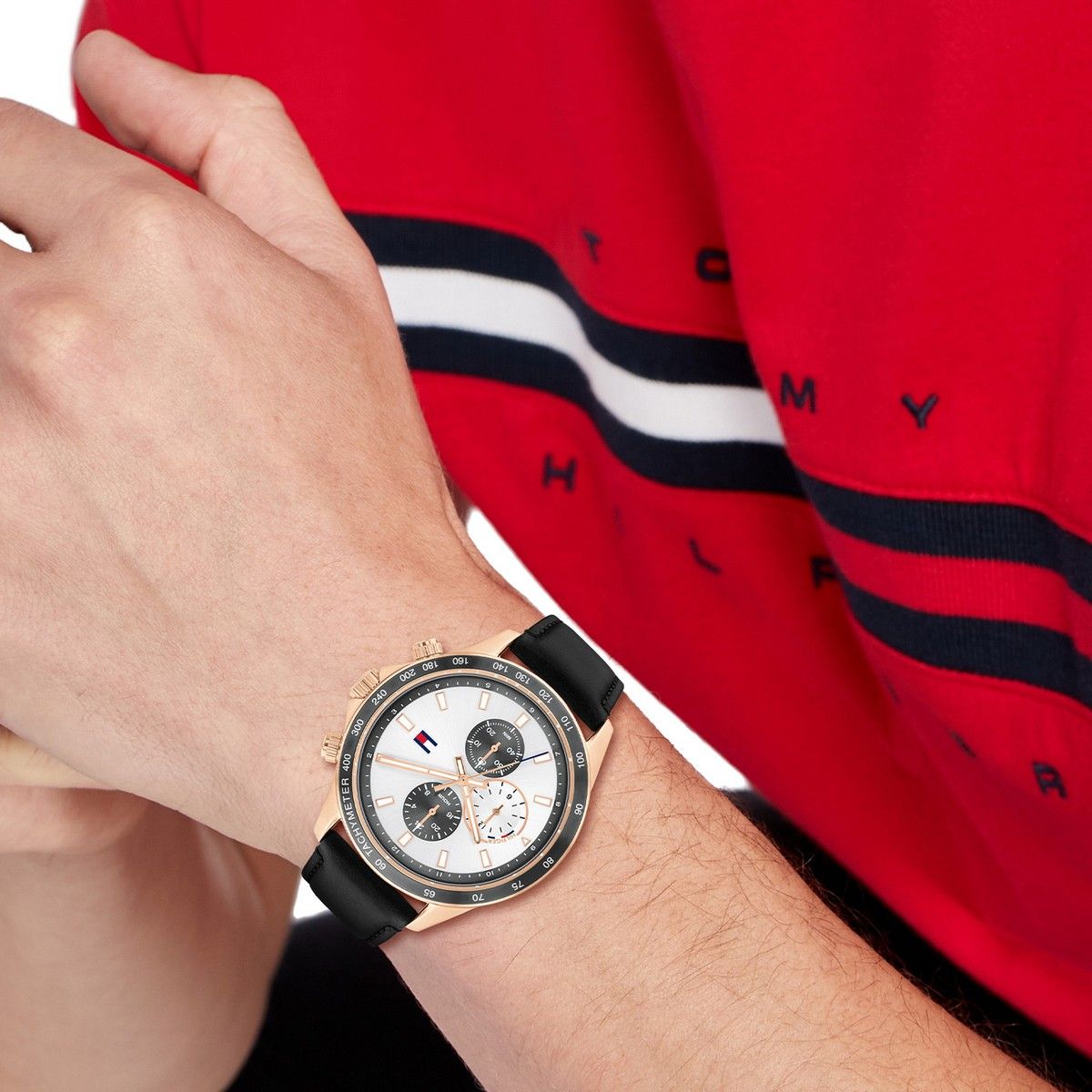Tommy Hilfiger Horloge TH1792016 Heren Wit 44 mm