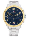 Tommy Hilfiger TH1792031 Horloge Heren Staal Zilverkleurig Schakelband 46mm, exclusief en kwalitatief hoogwaardig. Ontdek nu!