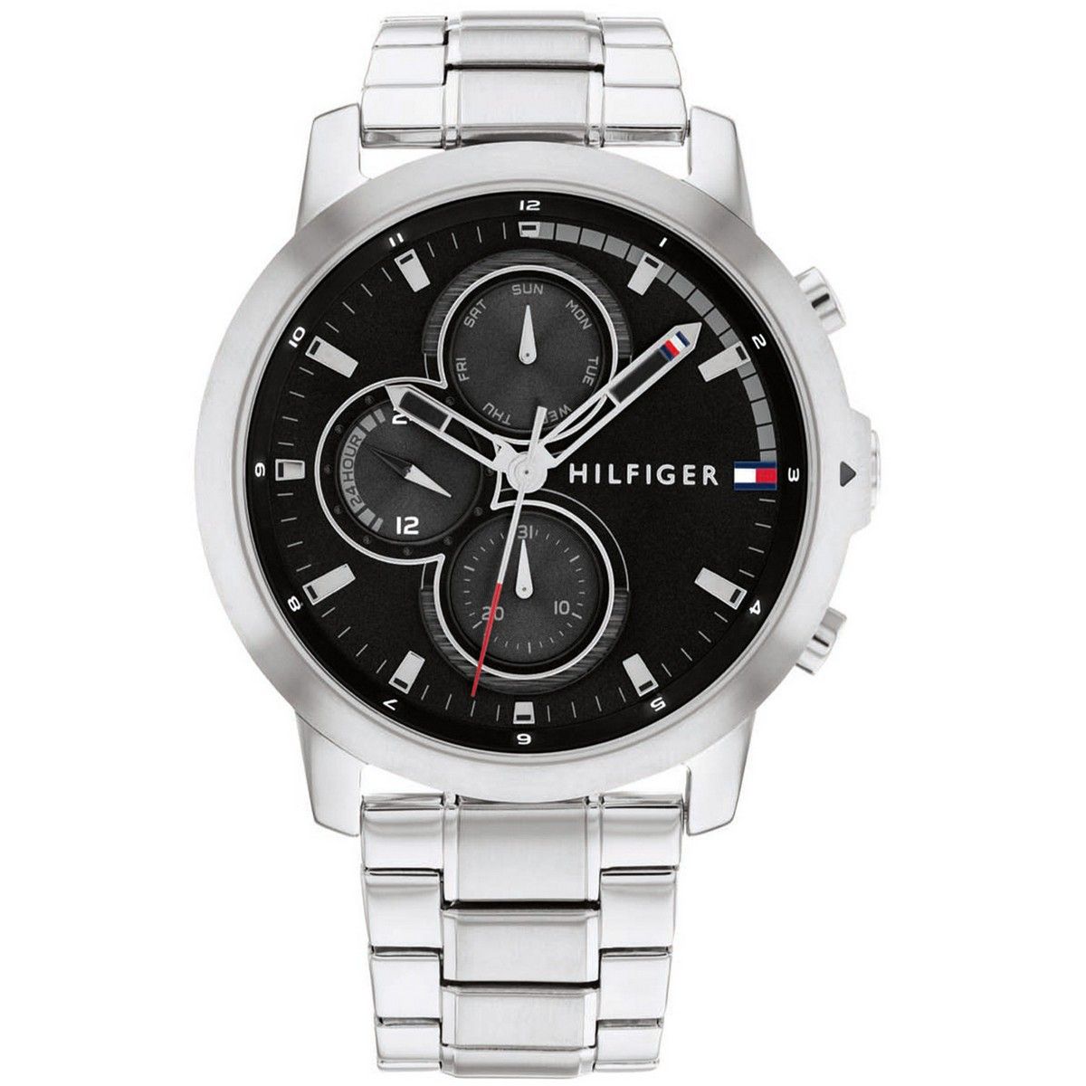 Tommy Hilfiger Horloge Heren 46 mm 46mm zilverkleurig - TH1792048