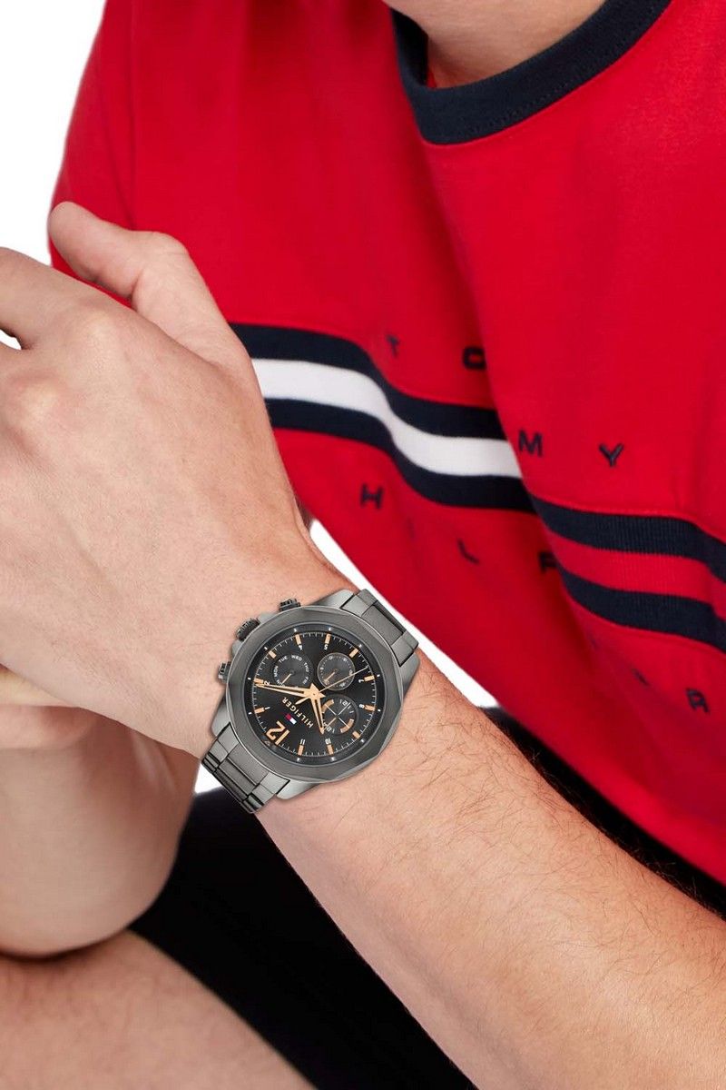 Tommy Hilfiger Horloge TH1792061 Heren Grijs 46 mm
