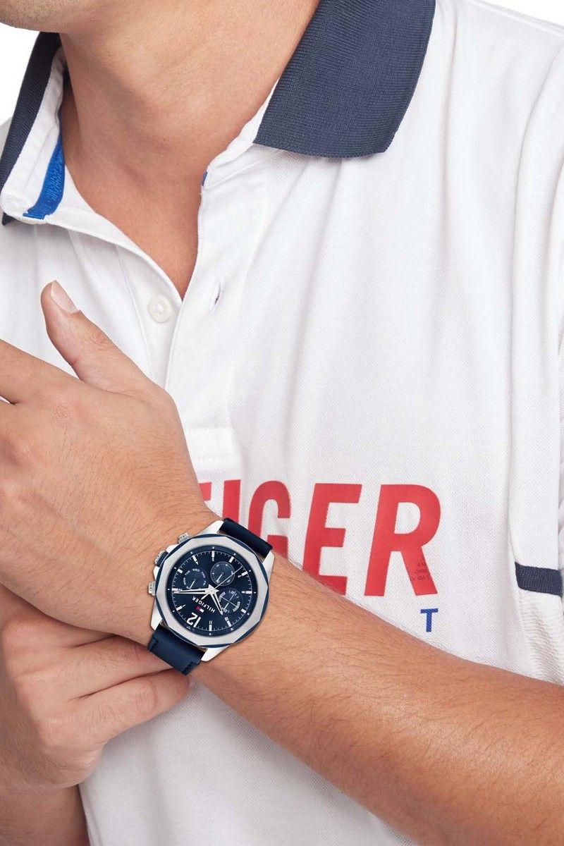 Tommy Hilfiger Horloge TH1792063 Heren Zilverkleurig 46 mm