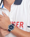 Tommy Hilfiger TH1792063 Horloge Heren Blauw 46mm, exclusief en kwalitatief hoogwaardig. Ontdek nu!