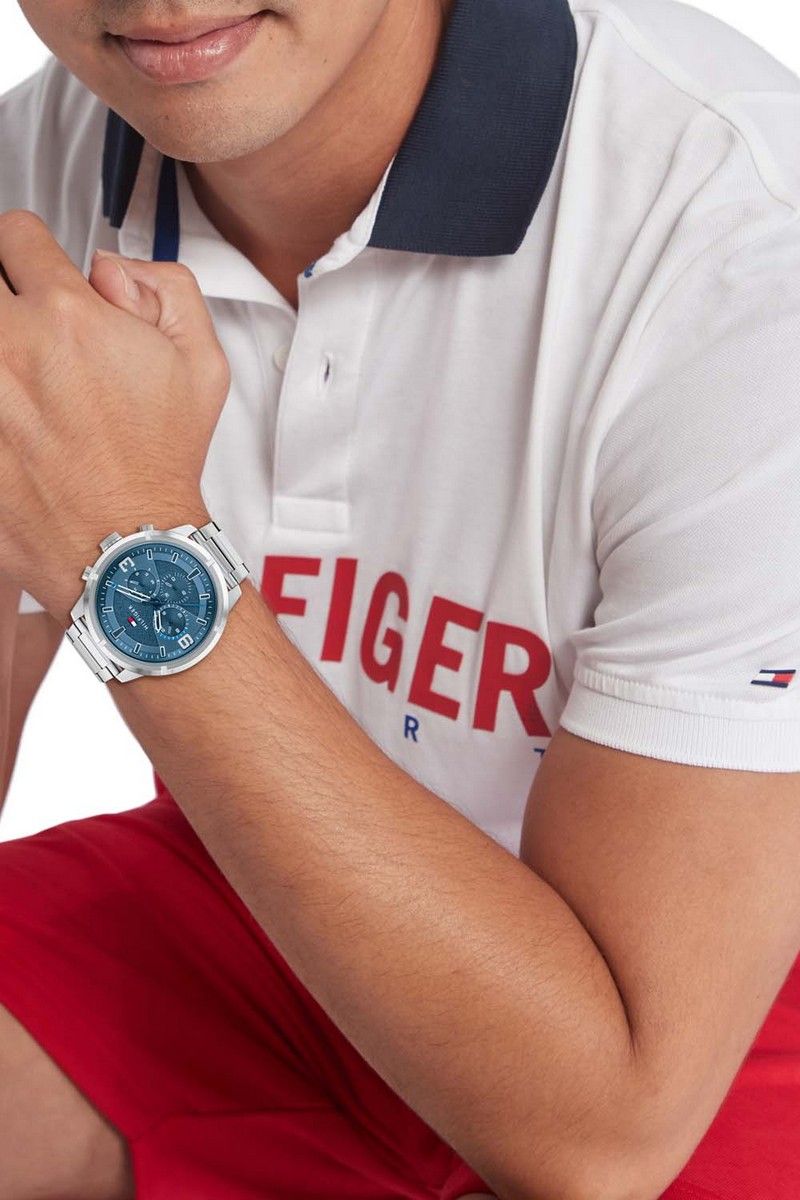 Tommy Hilfiger Horloge Heren 50 mm 50mm zilverkleurig - TH1792077