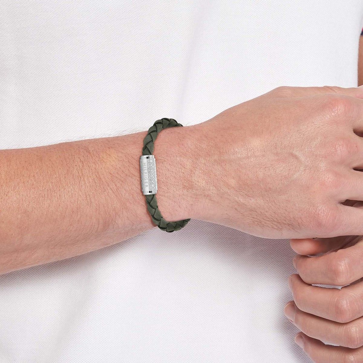 Tommy Hilfiger Jewels TJ2790481 Armband Heren Groen 19cm, exclusief en kwalitatief hoogwaardig. Ontdek nu!