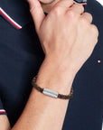 Tommy Hilfiger Jewels TJ2790482 Armband Heren Bruin 19cm, exclusief en kwalitatief hoogwaardig. Ontdek nu!