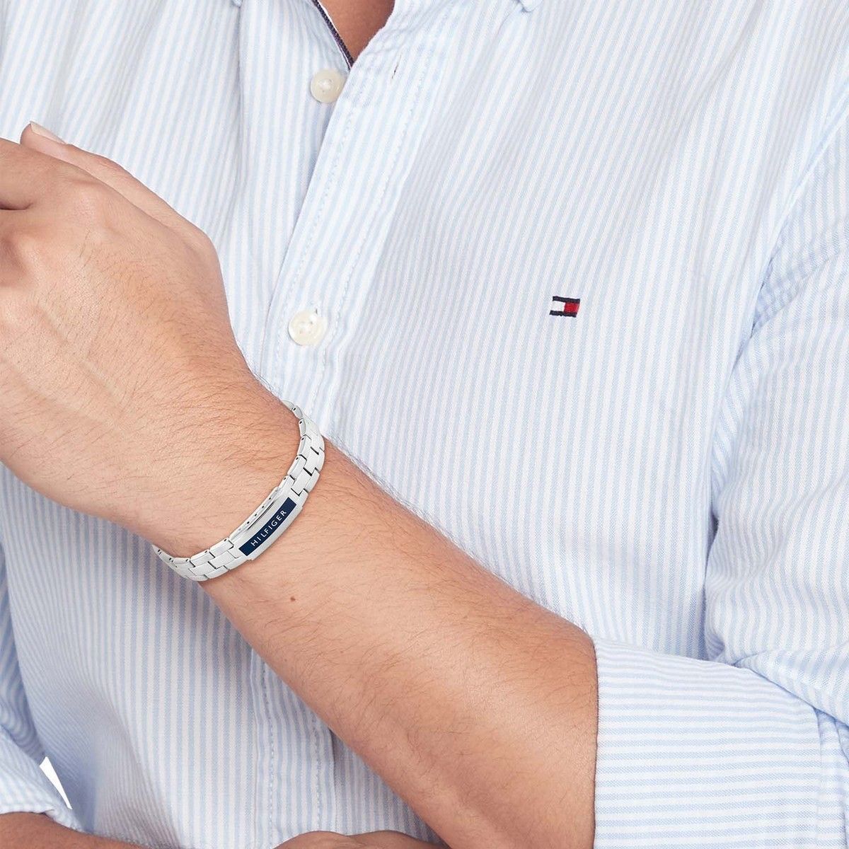 Tommy Hilfiger Armband TJ2790485 Heren Zilverkleurig 20 cm