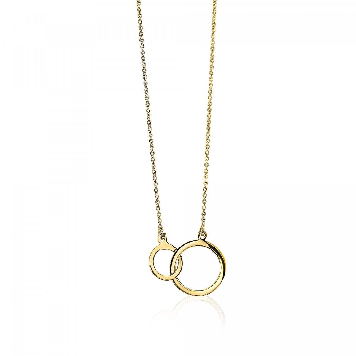ZINZI 14K Gouden Ketting ZGC113 40-42 cm zilver