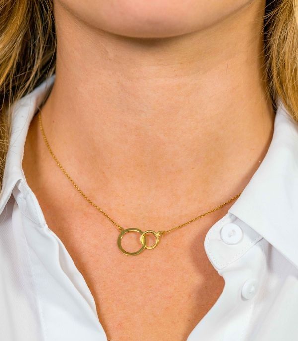 ZINZI 14K Gouden Ketting ZGC113 40-42 cm zilver