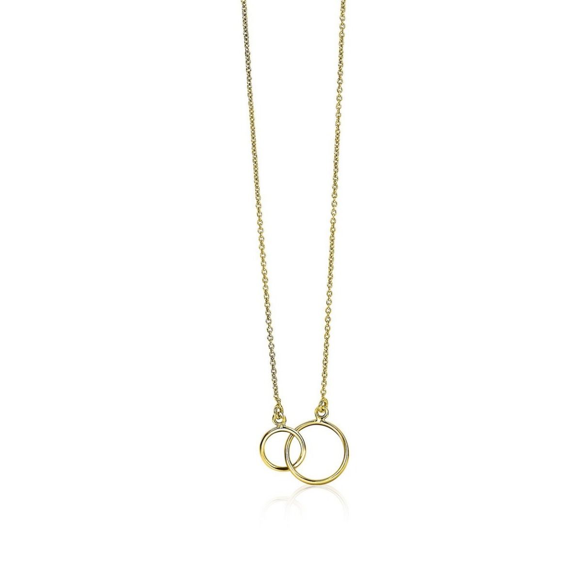 ZINZI 14K Gouden Ketting ZGC115 40-42 cm zilver