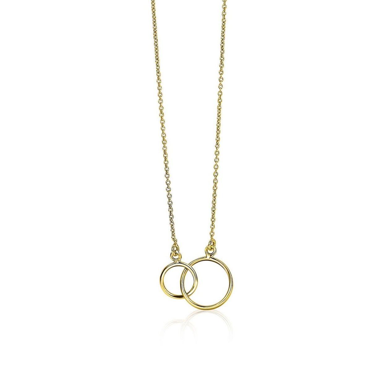 ZINZI 14K Gouden Ketting ZGC115 40-42 cm zilver