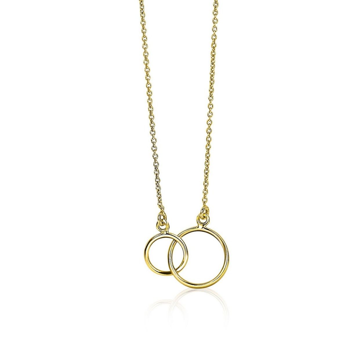 ZINZI 14K Gouden Ketting ZGC115 40-42 cm zilver
