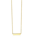 Zinzi Gold 14 karaat gouden collier plaatje glad 42cm ZGC176, exclusief en kwalitatief hoogwaardig. Ontdek nu!