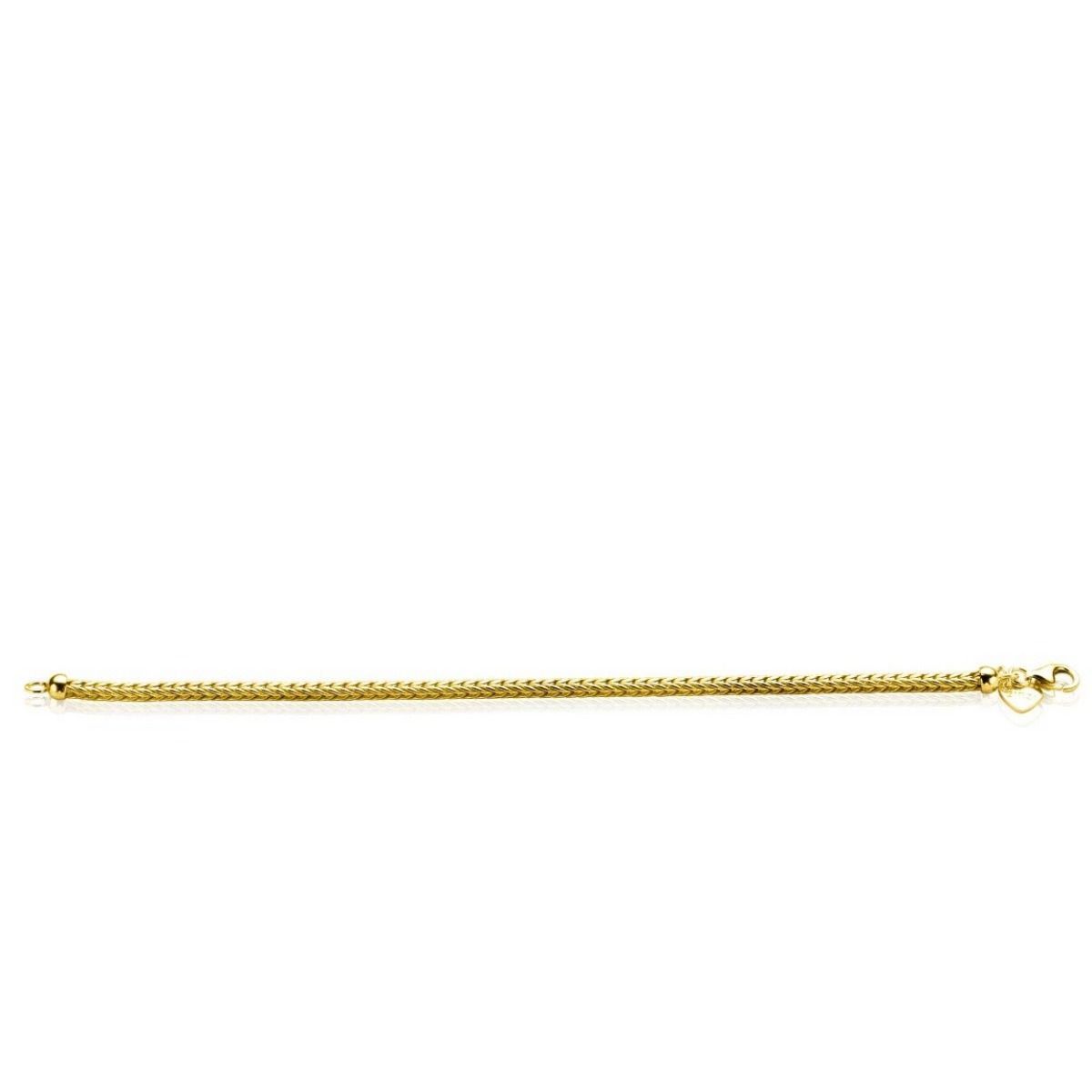 Zinzi gold plated zilveren schakelarmband vossenstaart 2,5mm breed ZIA1124G, exclusief en kwalitatief hoogwaardig. Ontdek nu!