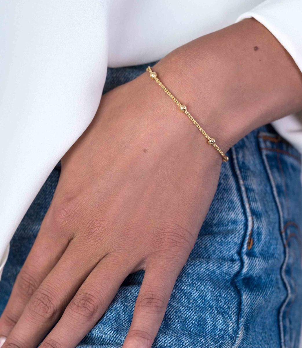 ZINZI Verguld Zilveren Armband 17,5-20,5cm - ZIA1128G