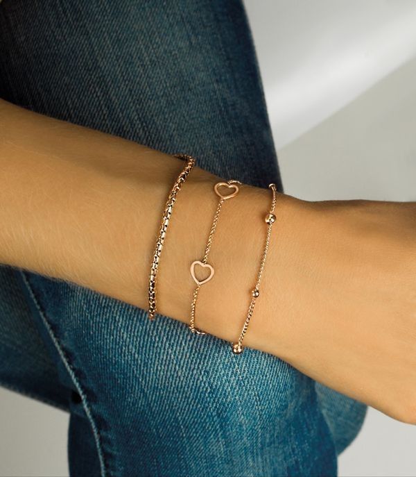 Zinzi zilveren fantasie armband rose verguld 19cm ZIA1129R, exclusief en kwalitatief hoogwaardig. Ontdek nu!