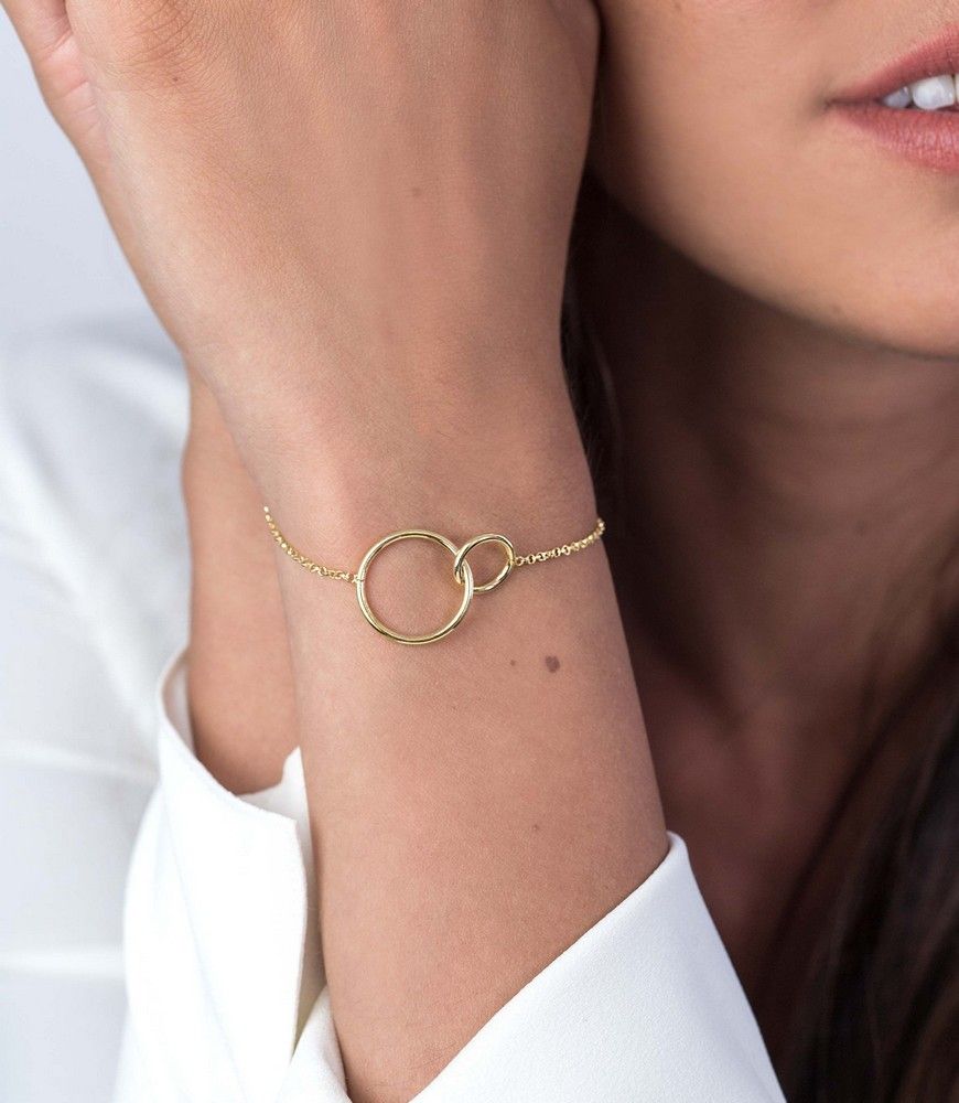 ZINZI Verguld Zilveren Armband 18-21 cm geel - ZIA1278G